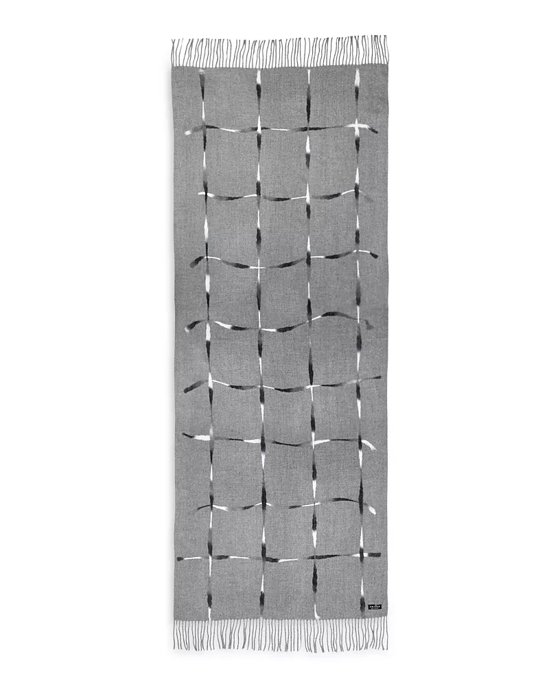 Fraas Punch Needle Windowpane Scarf