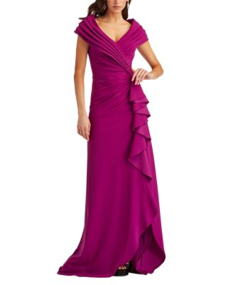 Talise Waterfall Flounce Gown