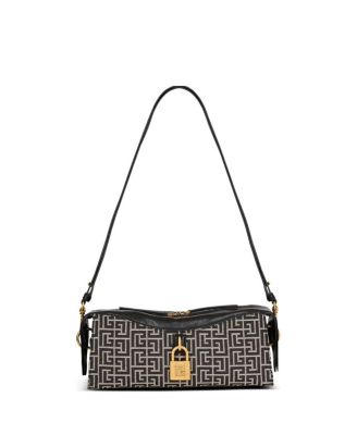 Pulse Shoulder Bag in Monogram Jacquard and Calfskin