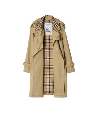 Mid-length Check Collar Castleford Trench Coat