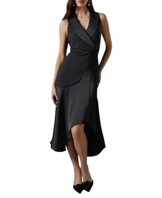 Tux Sleeveless Midi Dress