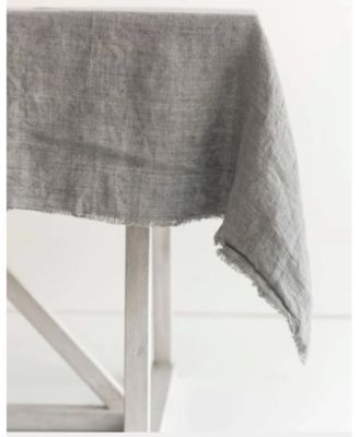  Stone Washed Linen Tablecloth
