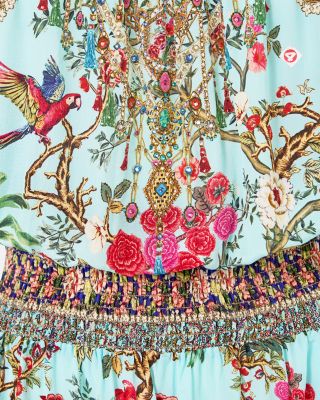 Silk Off The Shoulder Mini Dress