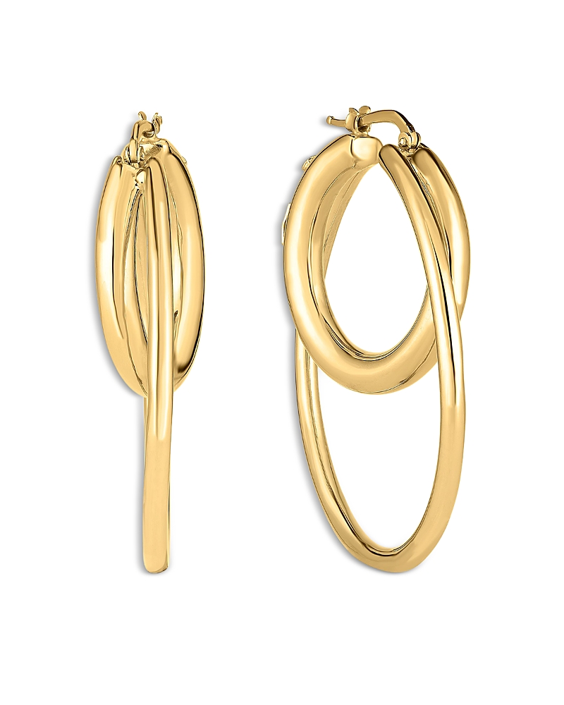 Roberto Coin 18K Yellow Gold Bold Gold Double Hoop Earrings