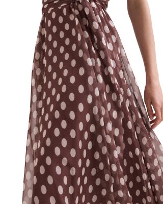 Lucinda Spot Print Midi Dress