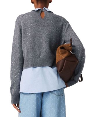 Rhinestone 2-in-1 Sweater