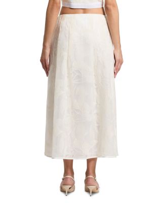 Embroidered Midi Skirt