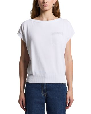 Sweater in Crepe Cotton