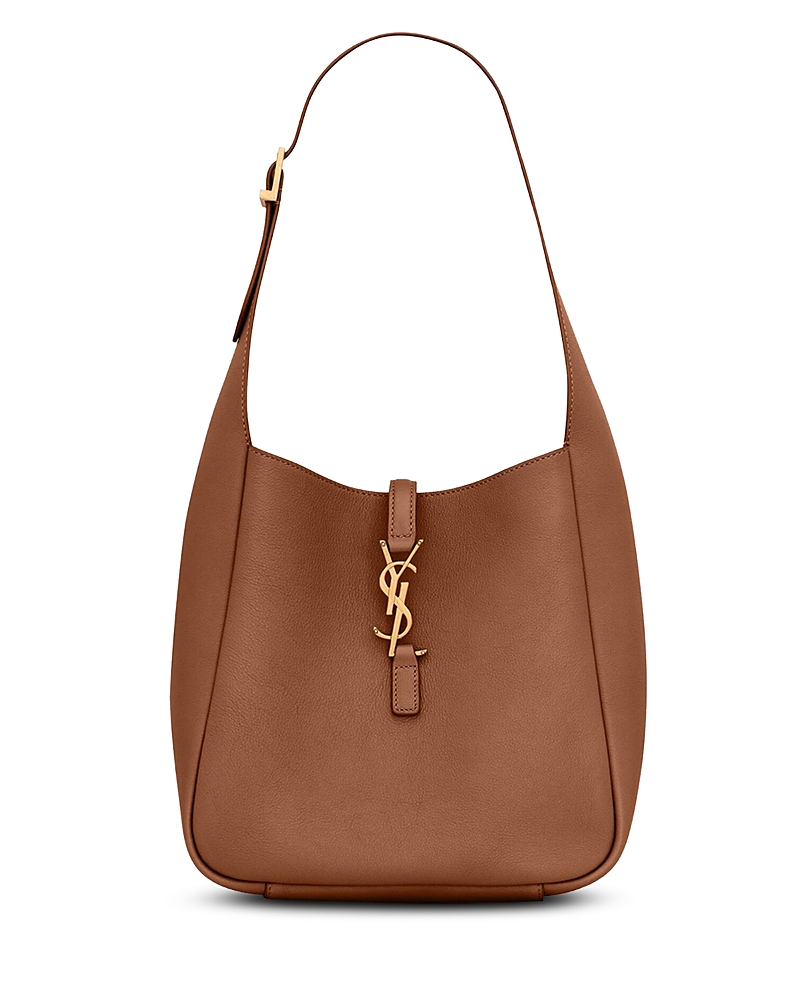 Saint Laurent Le 5 A 7 Supple Small Shoulder Hobo Bag in Grained Leather · OS