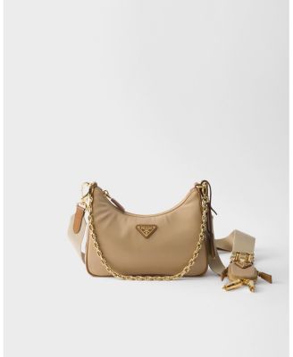 Re-Edition 2005 Re-Nylon and Saffiano Leather Bag with Charm