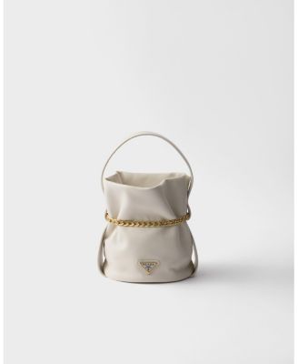 Petit Sac Noir Mini Nappa Leather Bucket Bag