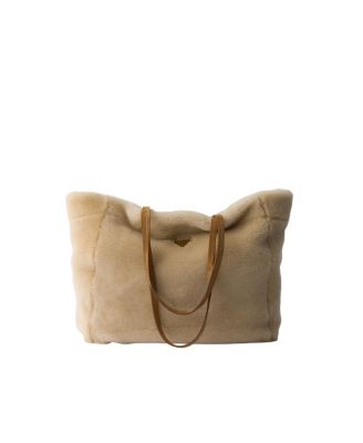 Large Shearling Tote Bag