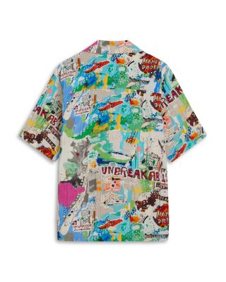Basquiat Printed Relaxed Fit Short Sleeve Shirt