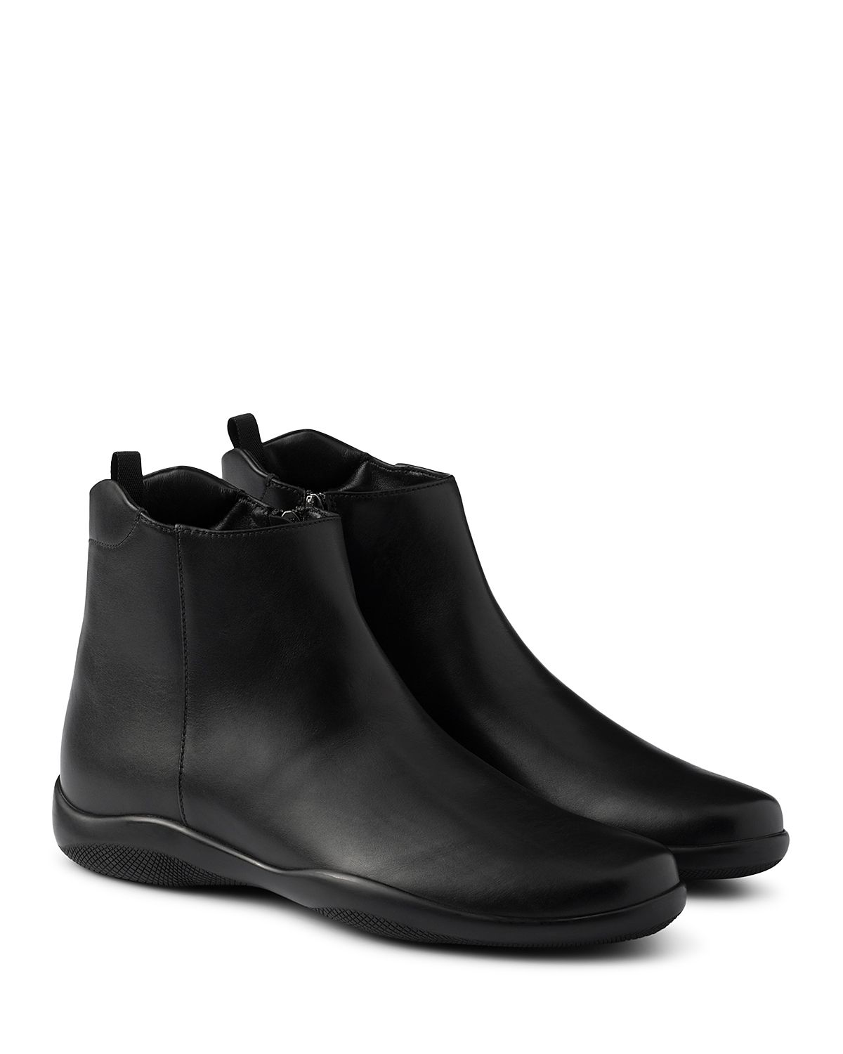 Prada Men's Toblach Leather Ankle Boots
