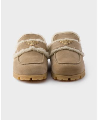 Women's Suede and Shearling Mules
