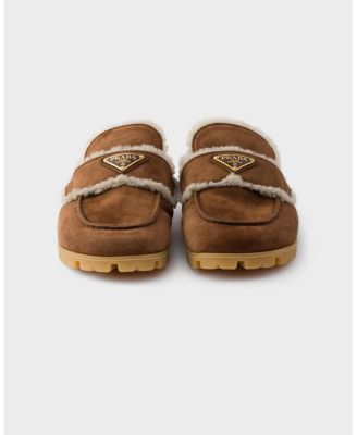 Women's Suede and Shearling Mules