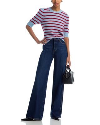 The Striped Pointelle Sweater 