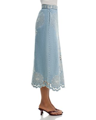 Denim Richelieux Midi Ski