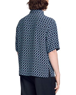 Link Print Loose Fit Shirt 