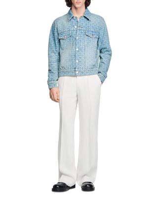 Square Cross Denim Jacket