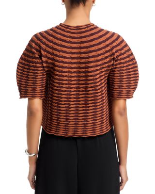 Colorful Mushroom Knit Top