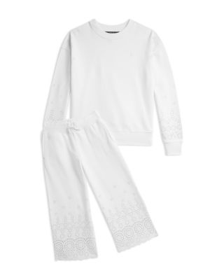 Girls' Eyelet French Terry Sweatshirt - Big Kid