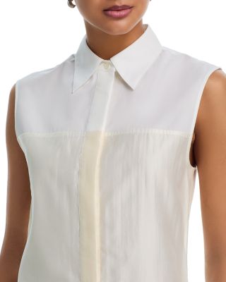 Sleeveless Shirtdress