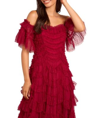 Aviana Off-Shoulder Gown