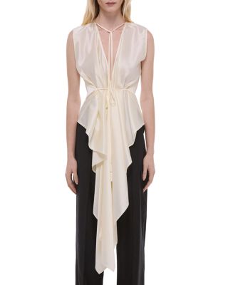 Silk Scarf Drape Top