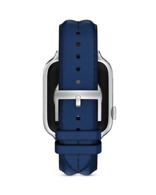 Kira Navy Leather Band for Apple Watch&reg;, 38/40/41/42mm and 42/44/45/46/49mm