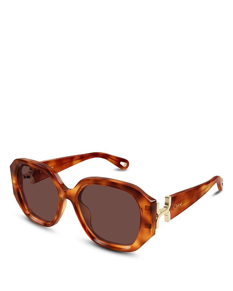 Chloe Rectangular Sunglasses, 56mm