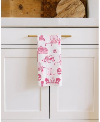 Dallas Toile Tea Towel, Set of 2