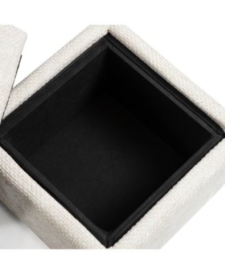  Lyra Chenille Cube Storage Ottoman