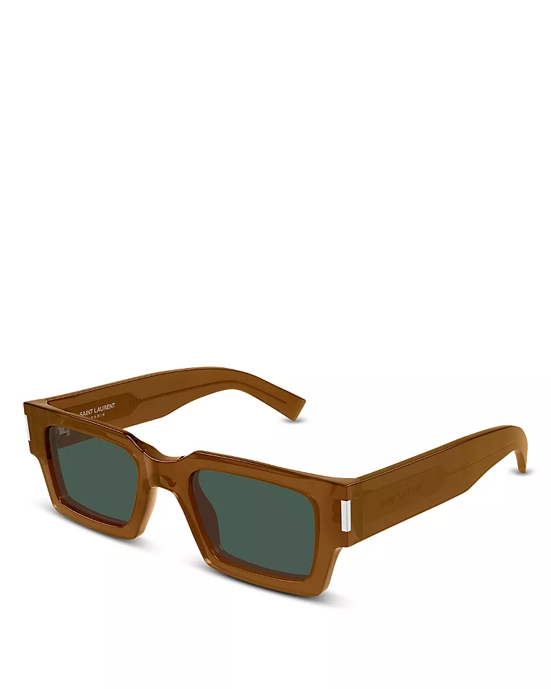 Saint Laurent Rectangular Sunglasses, 50mm