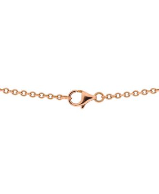  Love Interlocking Necklace 18K Rose Gold, 17.25"
