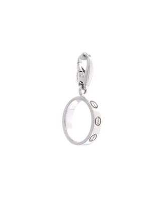 Love Charm Pendant 18K White Gold