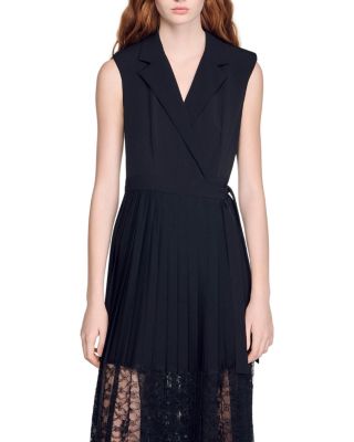 Tailored Collar Midi Dress