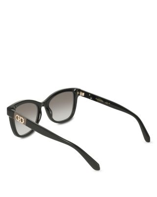 Color Block Temple Rectangular Sunglasses, 54mm