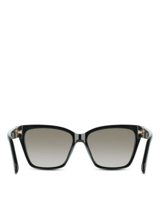 Gancini Hinge Angular Square Sunglasses, 57mm
