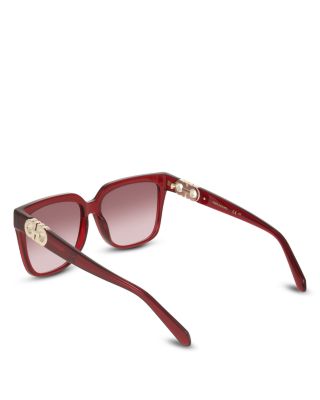 Gancini Hinge Square Sunglasses, 58mm