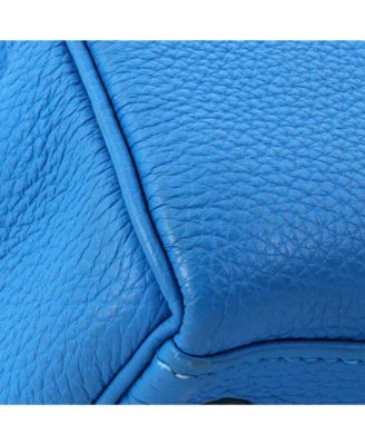 Kelly 28 Handbag Blue Togo with Gold Hardware