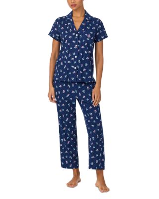 Short Sleeve Knit Pant Pajama Set