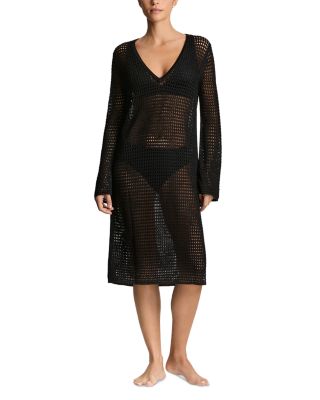 Long Sleeve Beach Cover Up Dress