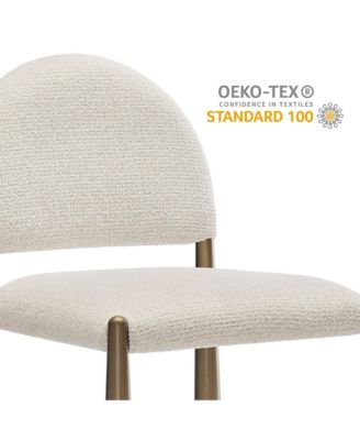 Hayley Upholstered Fabric Counter Stool