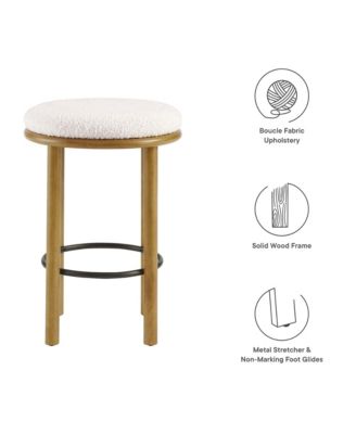 Fable Boucle Fabric Counter Stools, Set of 2