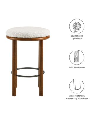 Fable Boucle Fabric Counter Stools Set of 2