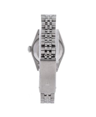  Oyster Perpetual Datejust Automatic Watch in Stainless Steel and White Gold with Diamond Markers and Mother of Pearl 26mm