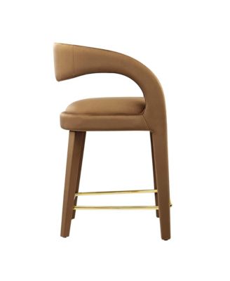  Pinnacle Performance Velvet Counter Stool Set of 2