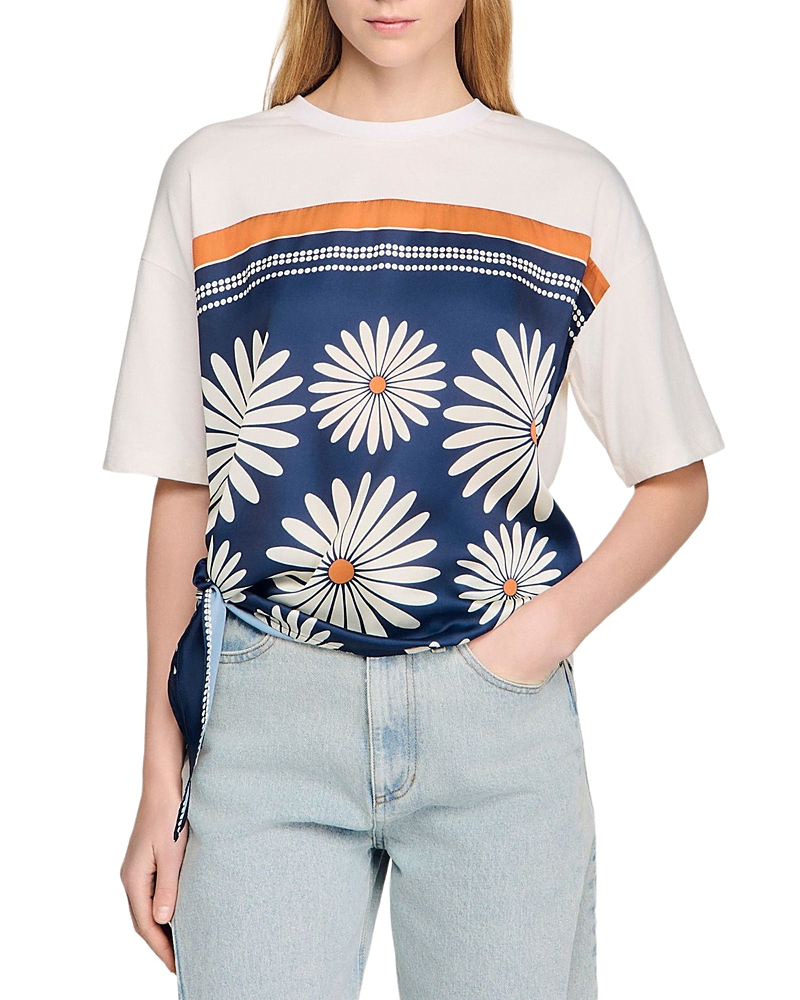 Sandro Scarf Print Tee
