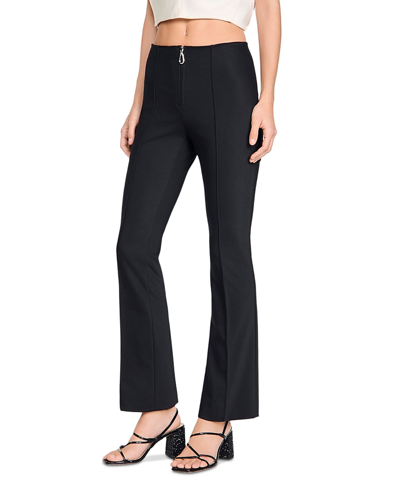 Sandro Pleat And Zip Trousers